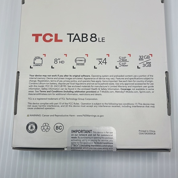 TCL Tab 8 LE New with Box - Picture 4 of 5